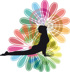 Wall Mural - Yoga vector illustration