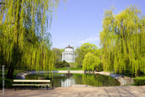 Obraz w ramie Saxon Garden in Warsaw