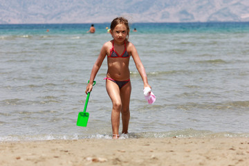 girl in the water