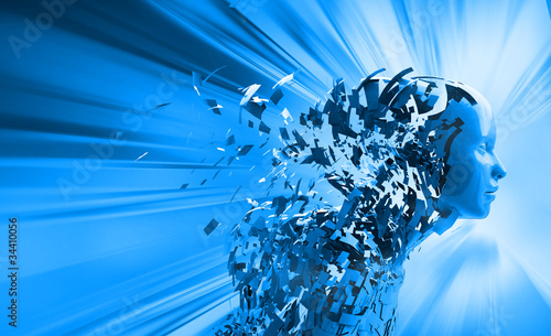 Abstract Character Shattered Into Pieces Buy This Stock