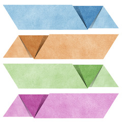 Wall Mural - header origami tag recycled paper craft