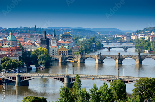 Naklejka na szafę Ponts dans Prague