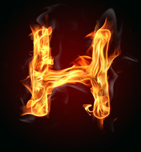 Fire Letter "H"