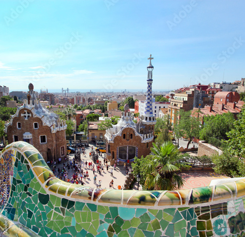 Photo BARCELONA, SPAIN : The famous Park Guell