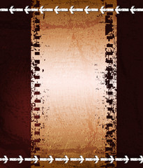 Canvas Print - grungy background with filmstrip. Eps10