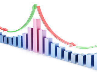 Business chart 3d