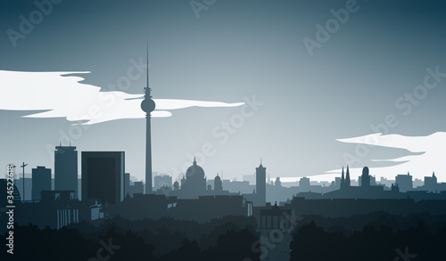 Obraz na płótnie canvas Skyline-berlin-mitte-final