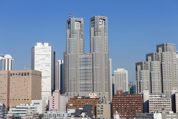 Fototapete - 新宿高層ビル街