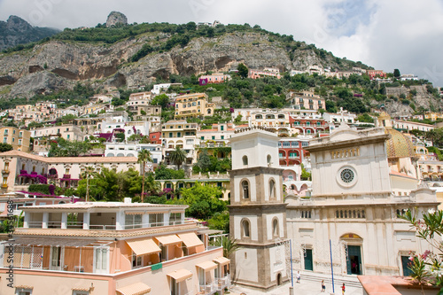 Plakat na papierze fotorealistycznym Budynki amalfi