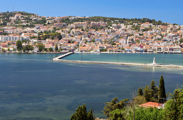 Wall Mural - Traditional greek city of Argostoli at Kefalonia island