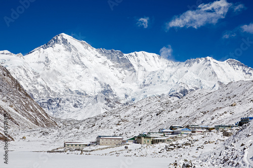 Naklejka samoprzylepna Cho oyu z wioski gokyo