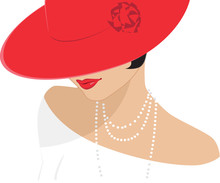 Lady In A Red Hat