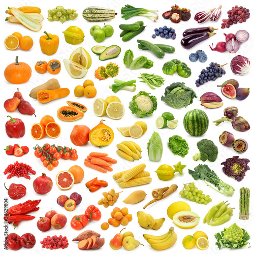 Fototapeta do kuchni Rainbow collection of fruits and vegetables