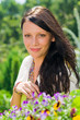 © CandyBox Images - Summer garden beautiful woman smiling flower
