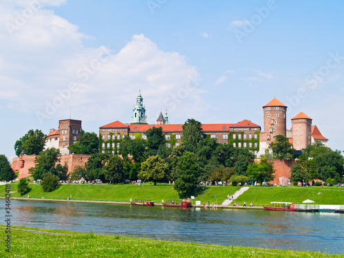 Board z aluminiowym obramowaniem Zamek królewski na wzgórzu wawel, kraków, polska