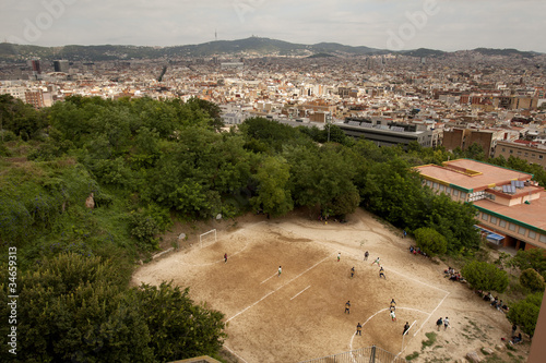 Plakat na papierze fotorealistycznym Barcelona i okolice