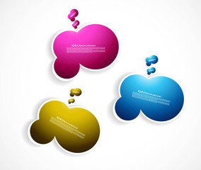 Wall Mural - abstract speech bubble