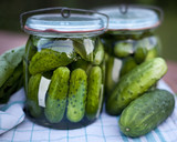 Fototapeta  - pickled cucumber  / ogórki kiszone