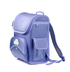 Blue school backpack