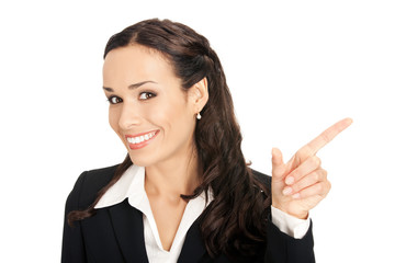 Sticker - Businesswoman showing