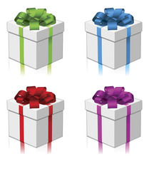 Sticker - Gift or present four colors