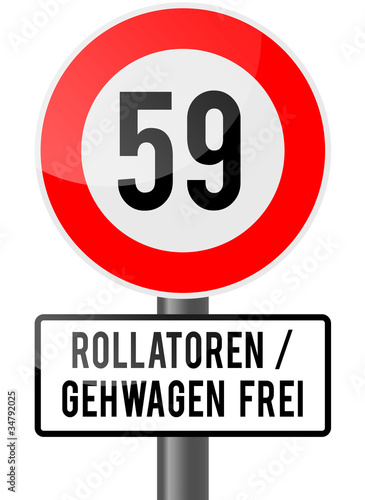 59 Geburtstag Rollator Frei Buy This Stock Illustration