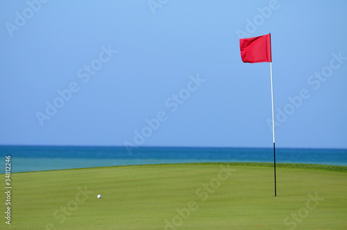 Golffahne Auf Grun Mit Ball Buy This Stock Photo And Explore Similar Images At Adobe Stock Adobe Stock