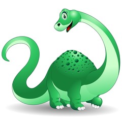 Dinosauro Cucciolo Brontosauro-Baby Dinosaur-Vector