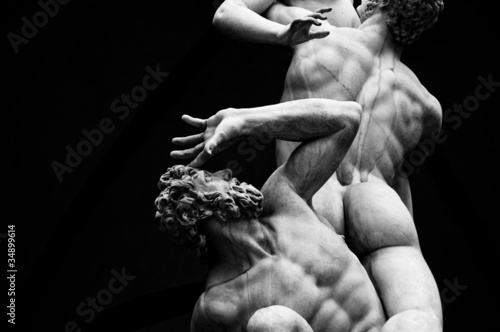 Fotomural Architecture, Italian statues