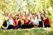 © luckybusiness - happy students in park