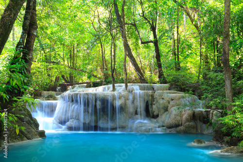 Tapeta ścienna na wymiar Erawan Waterfall, Kanchanaburi, Thailand