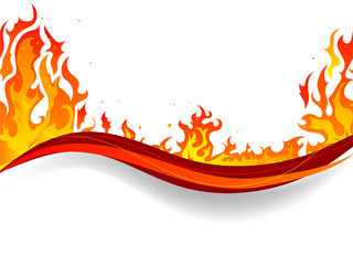 Wall Mural - Fire background