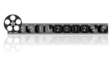 2012 year Film countdown vector