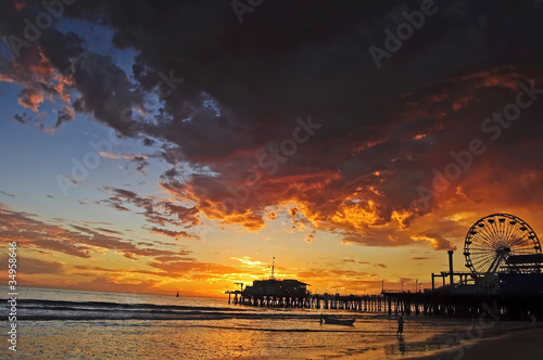 Naklejka samoprzylepna Santa Monica