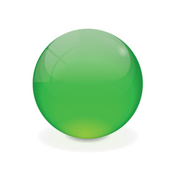 Green vector crystal ball
