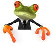 canvas print picture Business frog