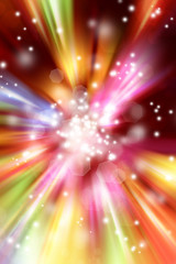 Sticker - Bright explosion background