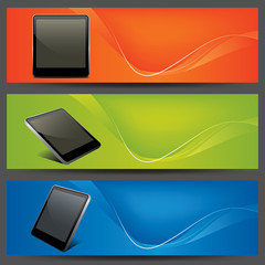 Canvas Print - tablet computer promotion banners