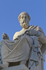 Fototapete - statue of Plato from the Academy of Athens,Greece