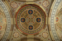 Traditional Decoration On Church Ceiling
