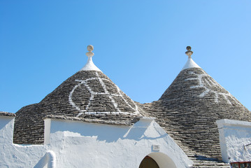 Wall Mural - Una visione dei famosi Trulli di Alberobello