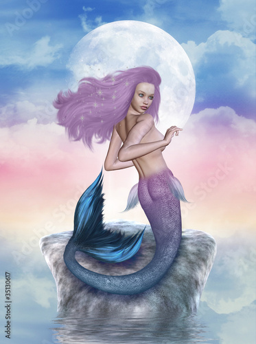 Naklejka na meble mermaid