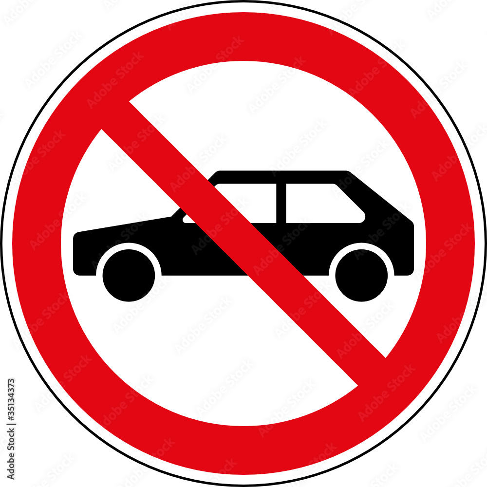 Aufkleber Verbotsschild Autos Verboten Zeichen Symbol Schild Aufkleber Verbotsschild Autos Verboten Zeichen Symbol Schild
