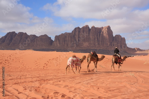Tapeta ścienna Wadi rum beduinenreiter