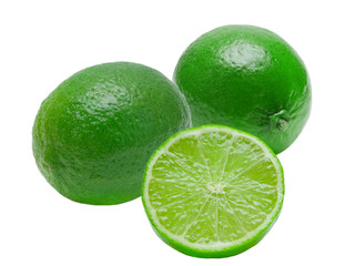 lime isolated on white background