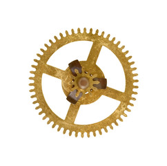 cog wheel on white background