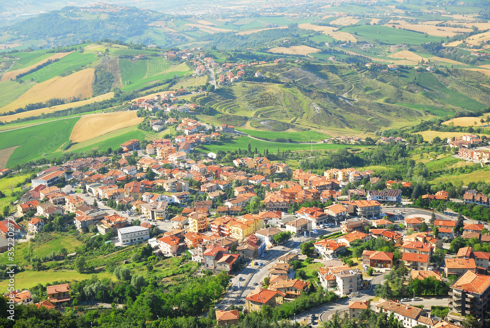 Obraz na płótnie San Marino landscape. w salonie