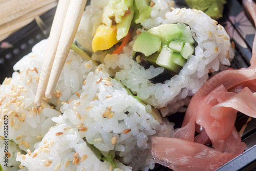 Tapeta ścienna Bułeczki sushi