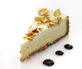 Wall Mural - white chocolate cheesecake