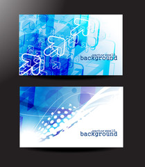 Canvas Print - business card set